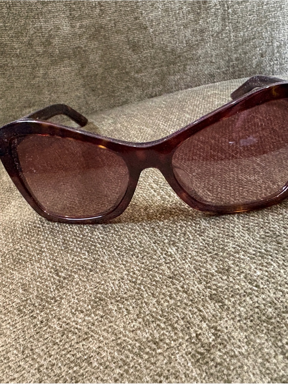 Prada Women's Tortoiseshell Frame Sunglasses with Brown Lenses